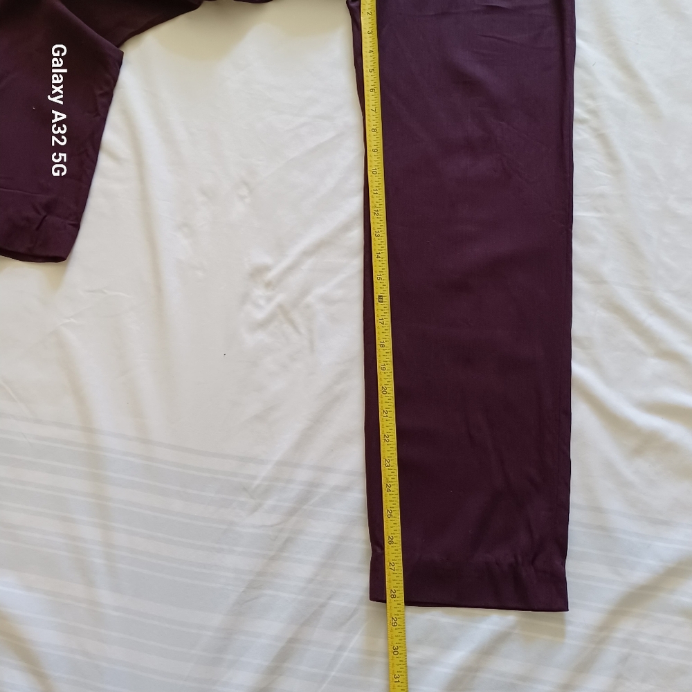 LOFT  Women Size 2 Deep Purple Wool Blend Pants - Picture 14 of 15